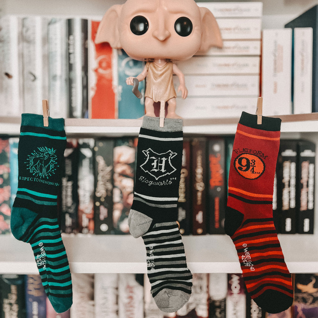 Produktbild Hogwarts strumpor 3-pack i presentförpackning - Harry Potter