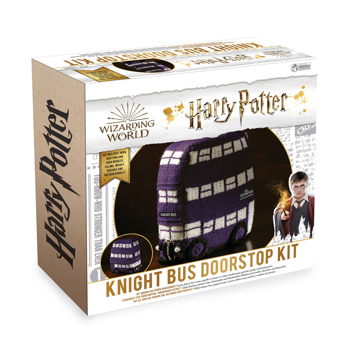Produktbild Harry Potter - Stickset för dörrstopp i Knight Bus-design