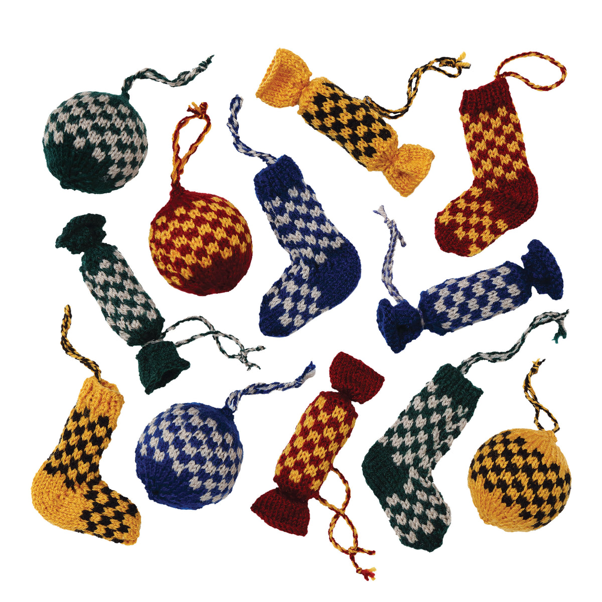 Produktbild Harry Potter - Juldekoration stickningsset, 24 delar