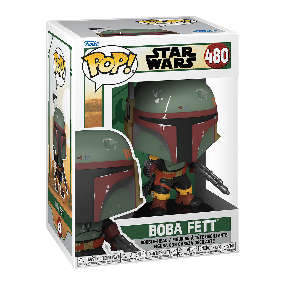 Produktbild Boba Fett Funko Pop figur med vickande huvud - Star Wars: The Book of Boba Fett