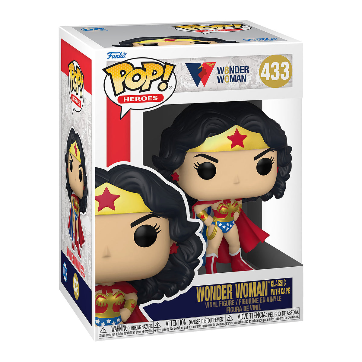 Produktbild Wonder Woman med mantel Funko Pop Figur