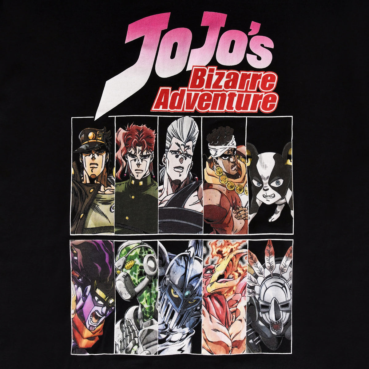 Produktbild JoJo's Bizarre Adventure - Karaktär T-shirt svart