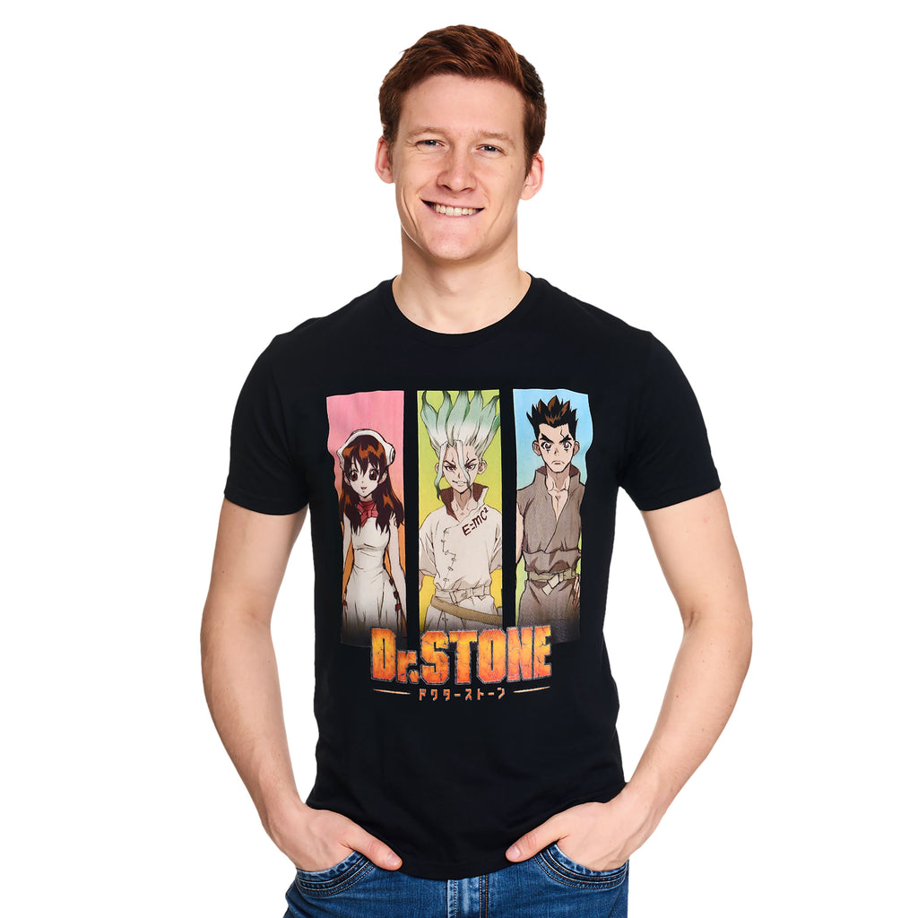 Produktbild Dr. Stone - Grafiska karaktärer T-shirt svart