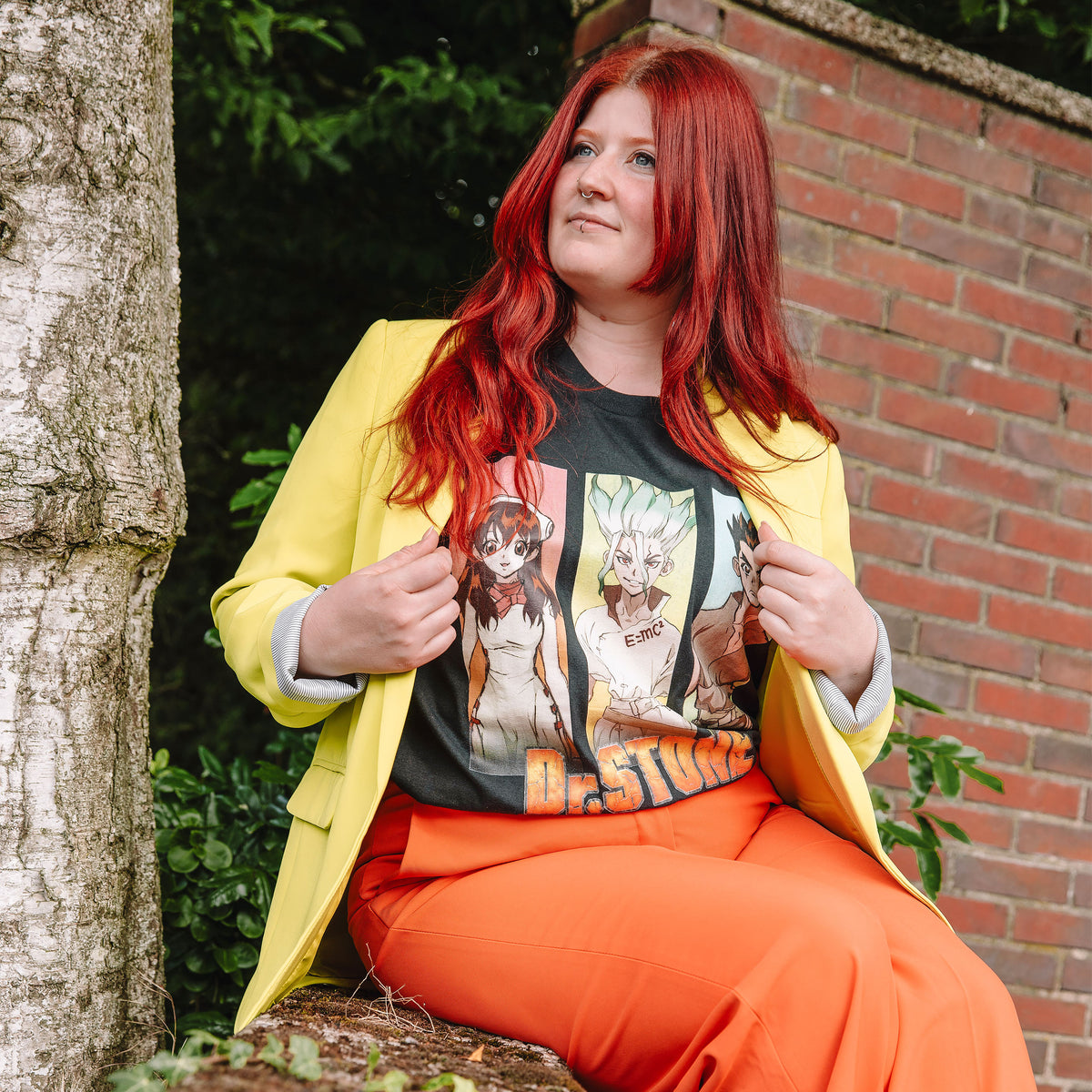 Produktbild Dr. Stone - Grafiska karaktärer T-shirt svart
