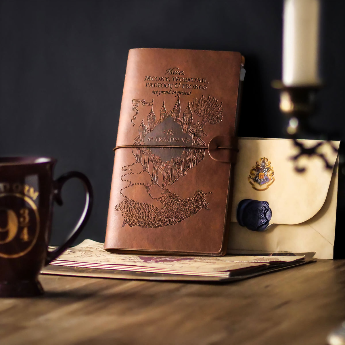 Produktbild Harry Potter - Anteckningsbok med Marodörkartan
