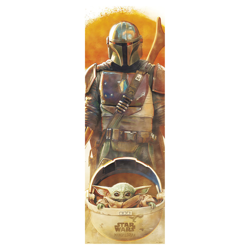 Produktbild The Mandalorian & Grogu Dörrposter - Star Wars
