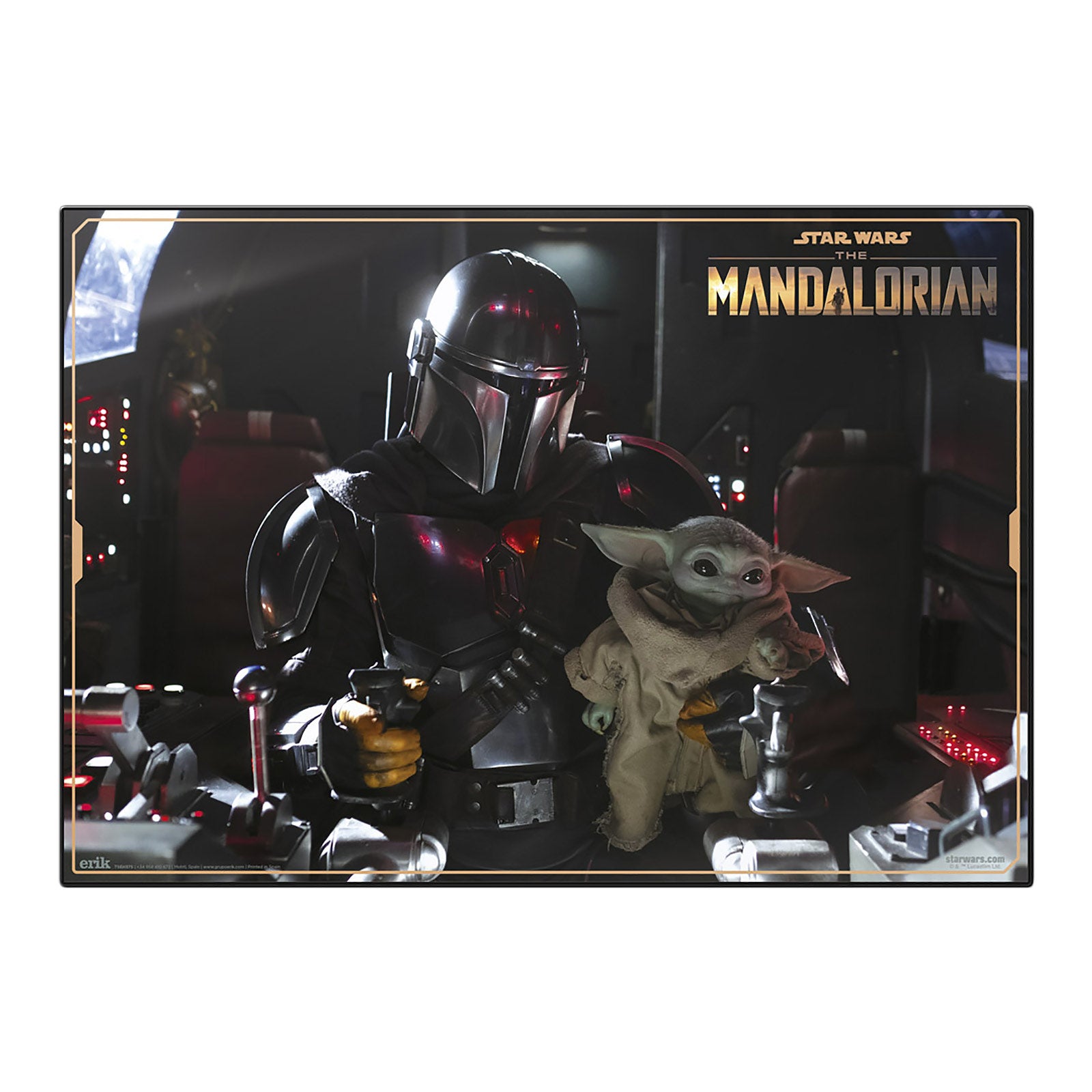Produktbild The Mandalorian & Grogu skrivbordsunderlägg - Star Wars