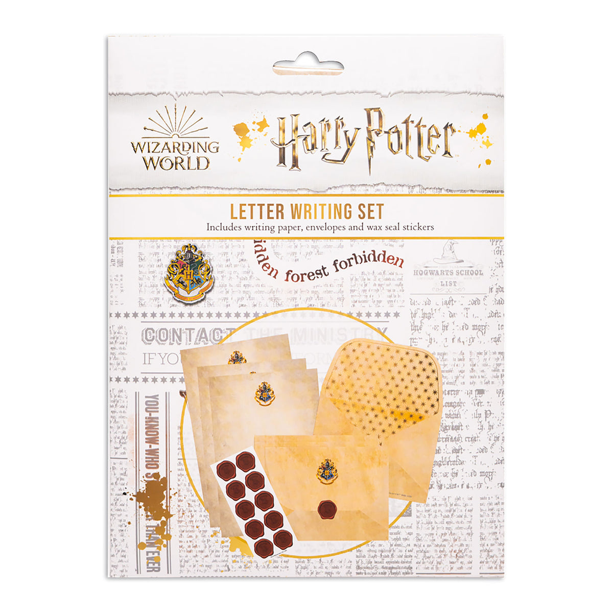 Produktbild Harry Potter - Brevpapper med Hogwarts-vapen