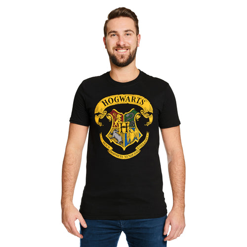 Produktbild Harry Potter - Hogwarts emblem T-shirt svart