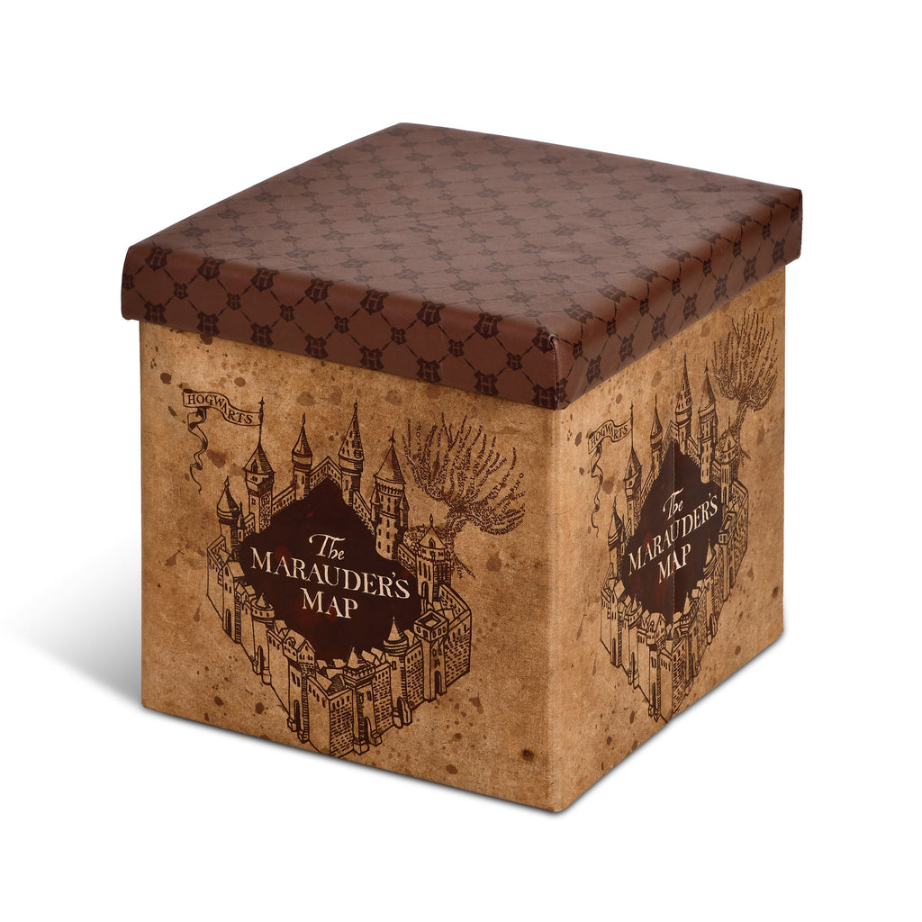 Produktbild Harry Potter - Pall med förvaringsutrymme i Marodörkartan-design
