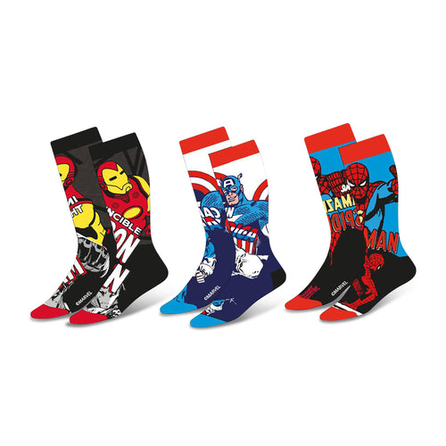 Produktbild Marvel - 3-pack strumpor med seriefigurer