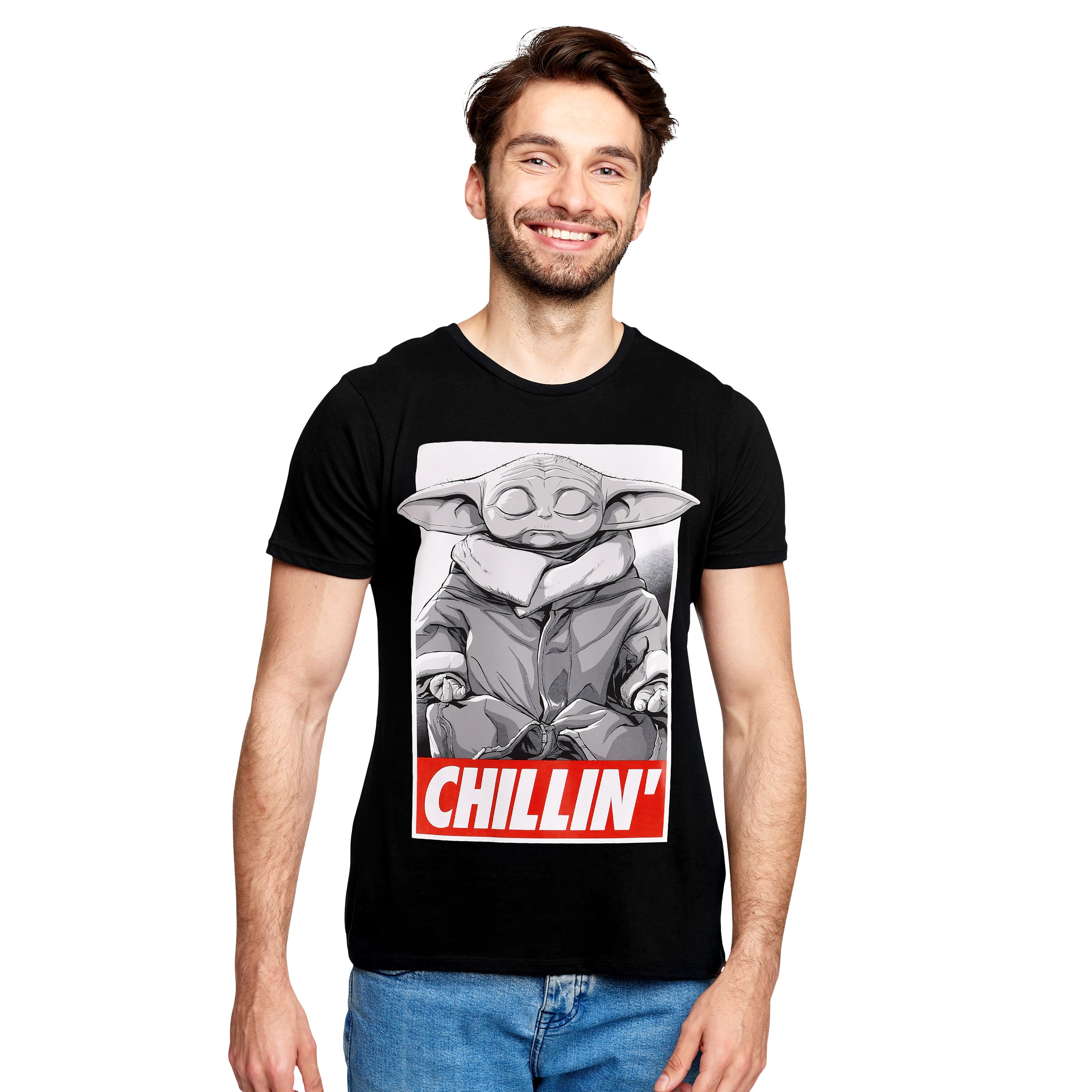 Produktbild Grogu Chilling T-Shirt svart - Star Wars Mandalorian