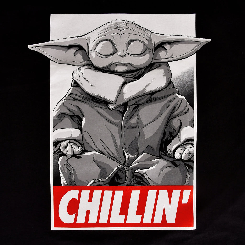 Produktbild Grogu Chilling T-Shirt svart - Star Wars Mandalorian