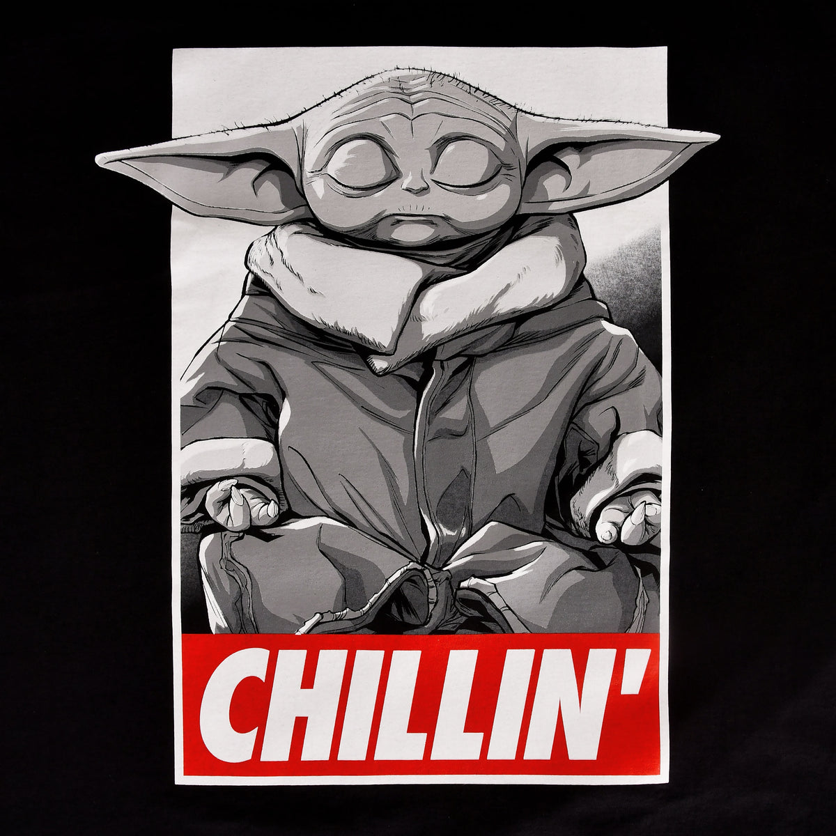 Produktbild Grogu Chilling T-Shirt svart - Star Wars Mandalorian