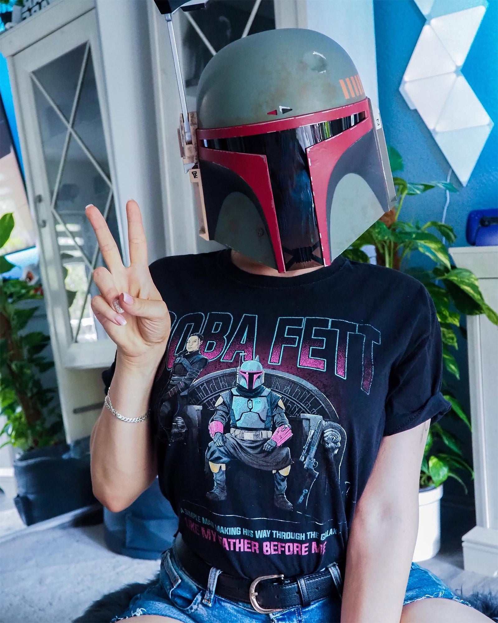Produktbild Boba Fett Throne T-shirt svart - Star Wars Mandalorian
