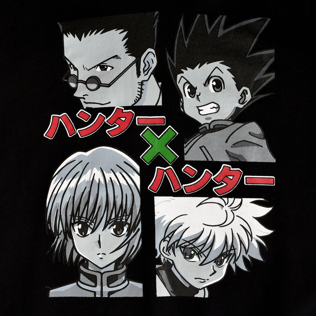 Produktbild Hunter x Hunter - Gon & Group Hoodie svart
