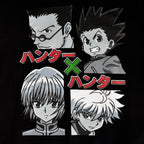 Produktbild Hunter x Hunter - Gon & Group Hoodie svart