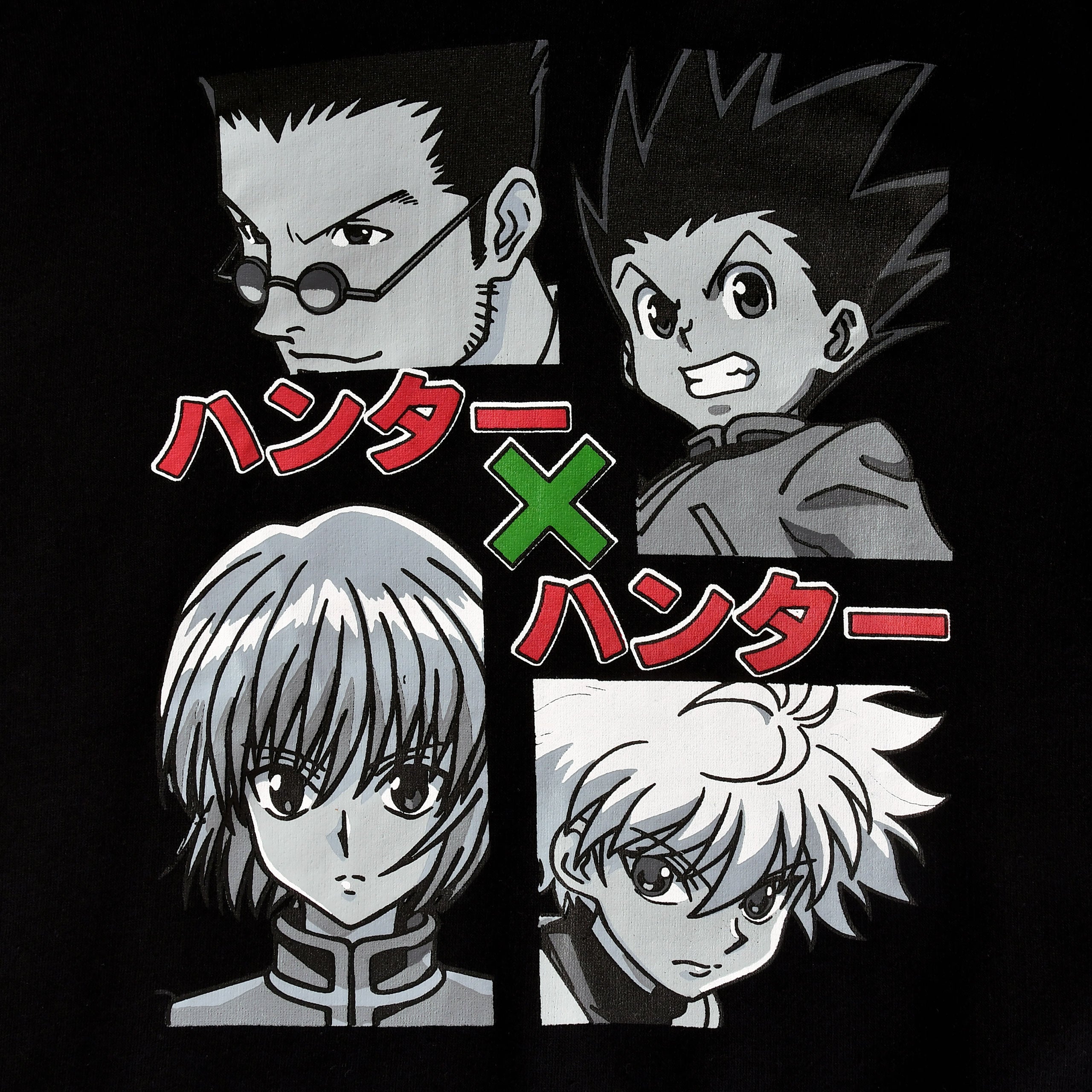 Produktbild Hunter x Hunter - Gon & Group Hoodie svart