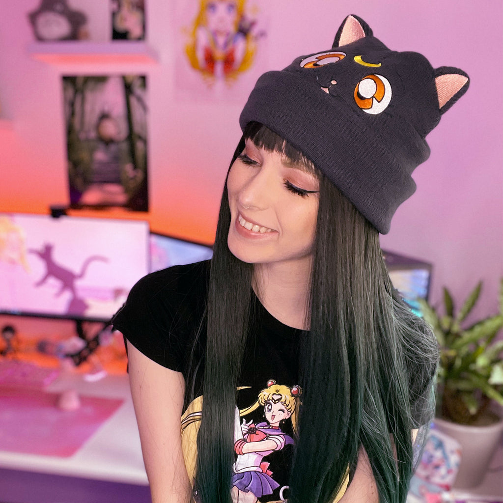 Produktbild Sailor Moon - Luna Beanie med öron