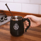 Produktbild Harry Potter - Hogwarts mugg med rörfunktion och trollstav