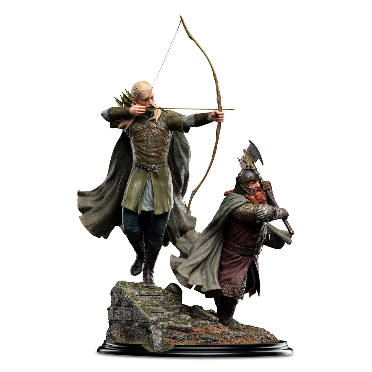 Produktbild Sagan om Ringen - Legolas och Gimli Deluxe figur 46 cm