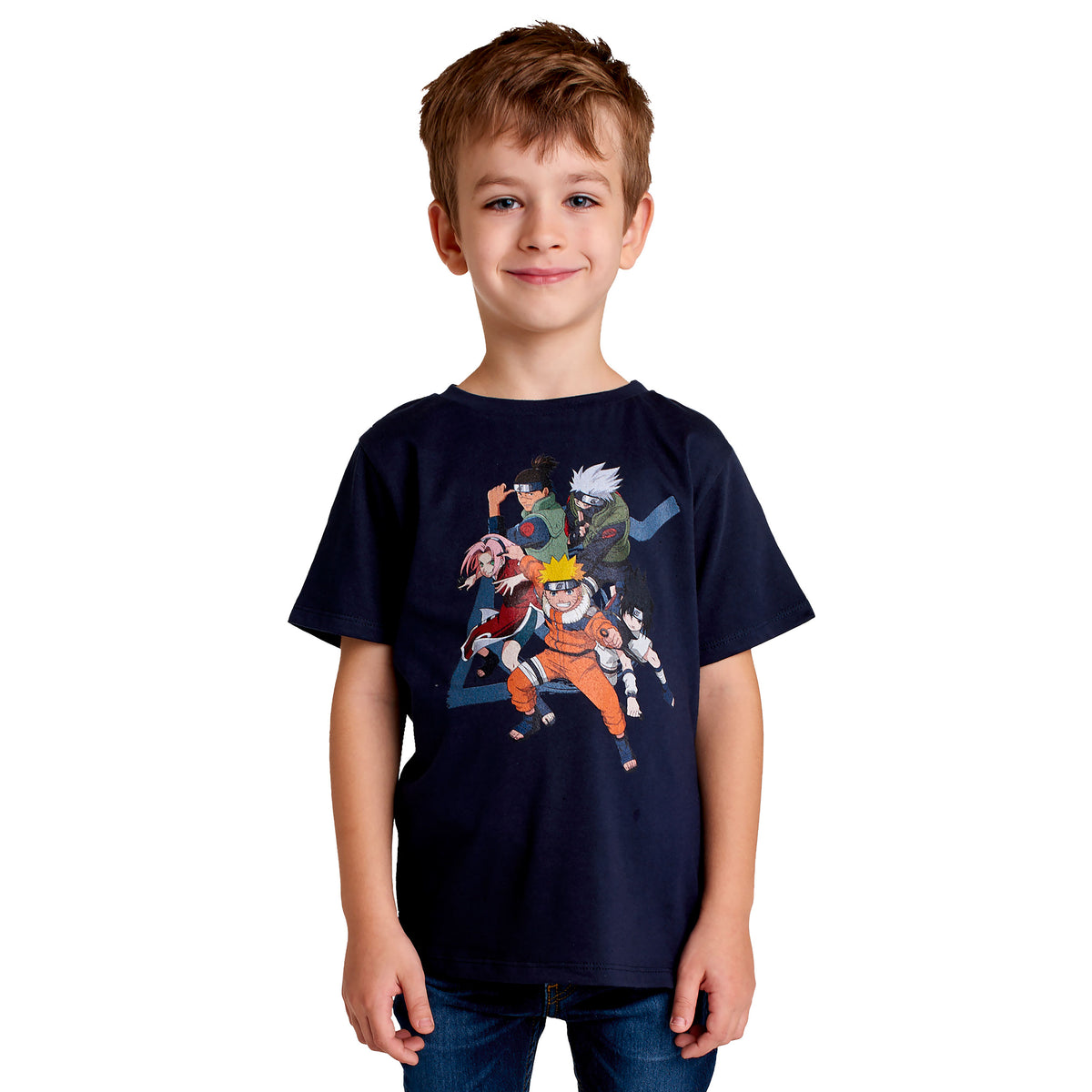 Produktbild Naruto - Konoha Team T-shirt barn blå