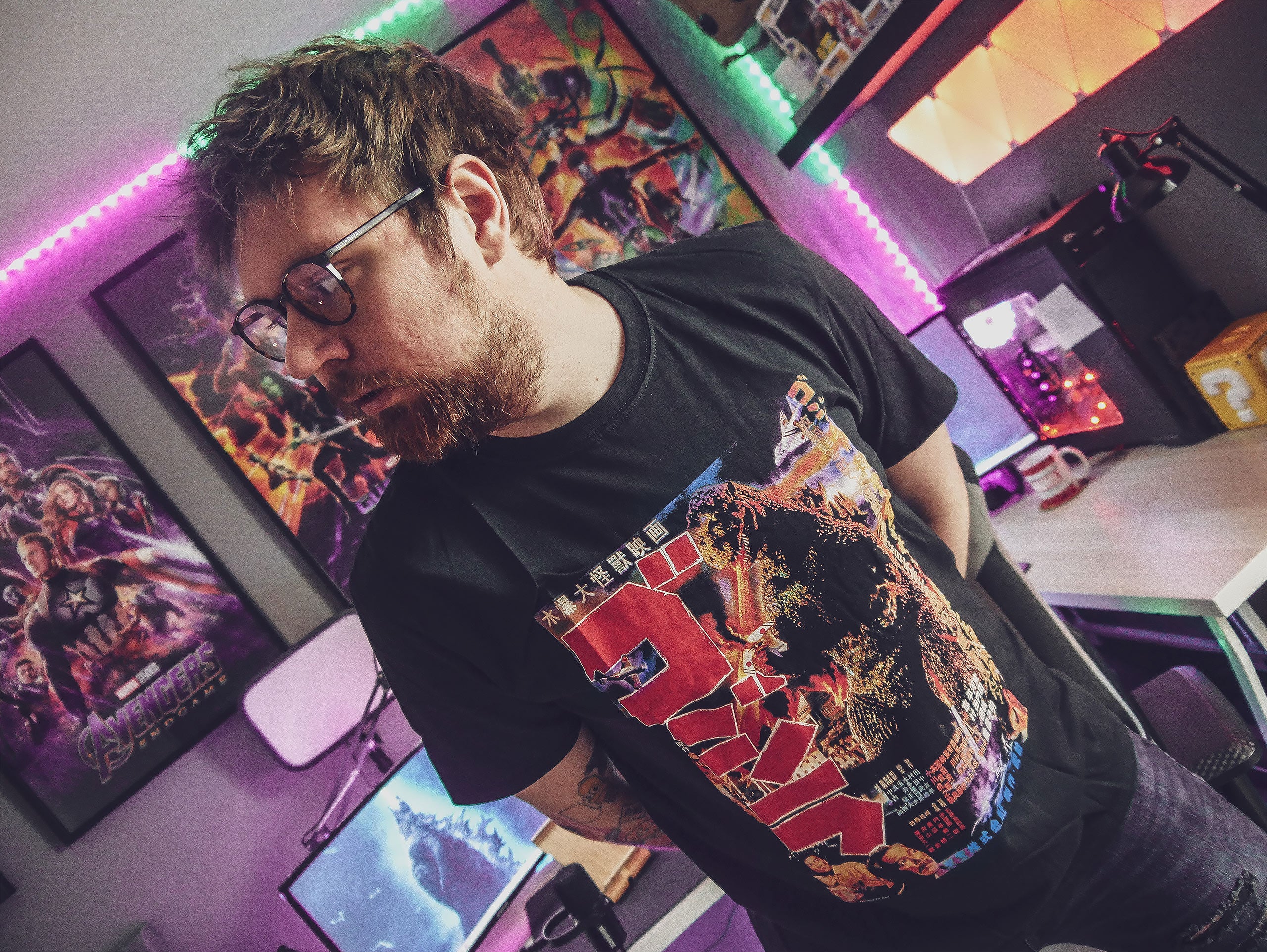 Produktbild Godzilla - Poster T-shirt svart