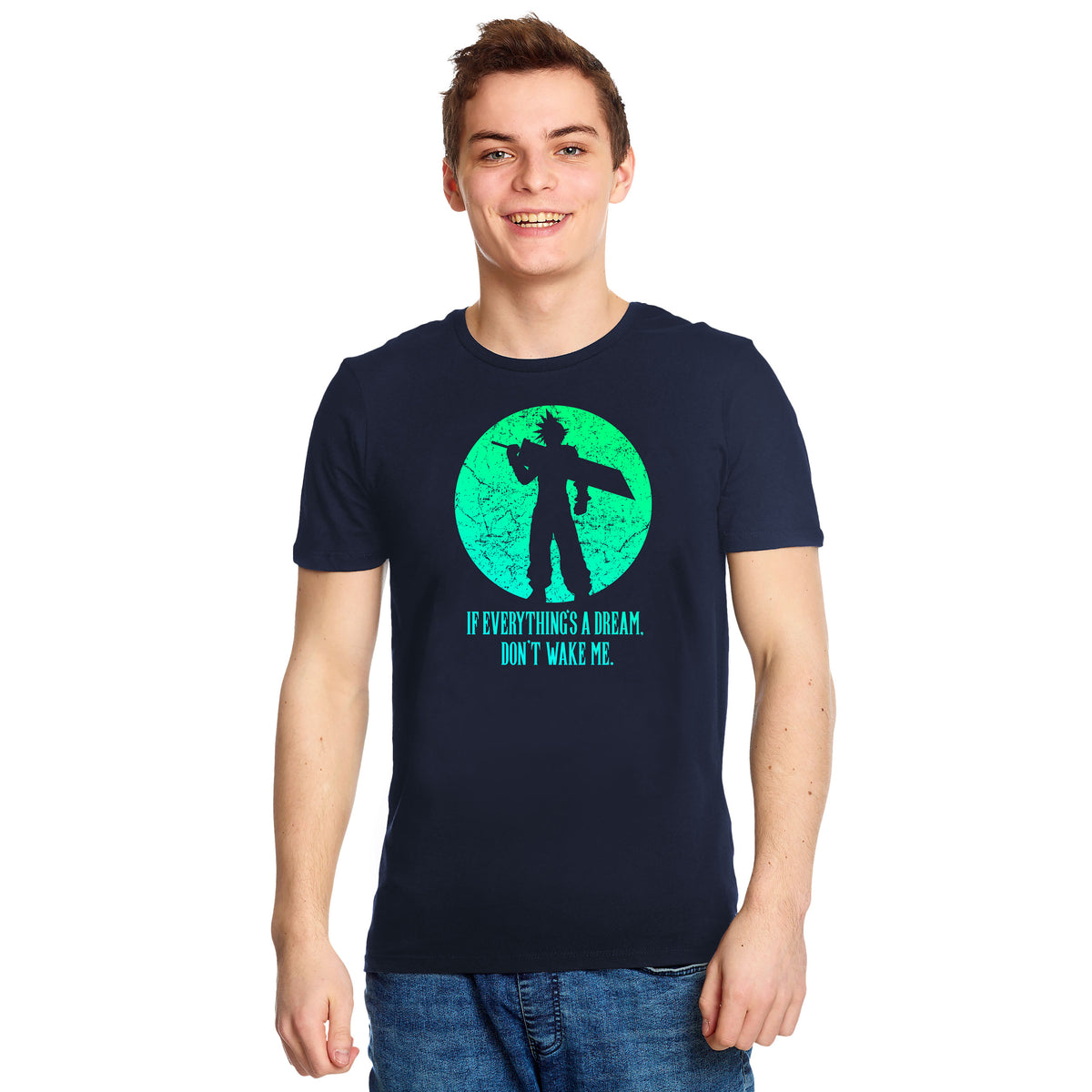 Produktbild Cloud Strife T-shirt för Final Fantasy-fans blå