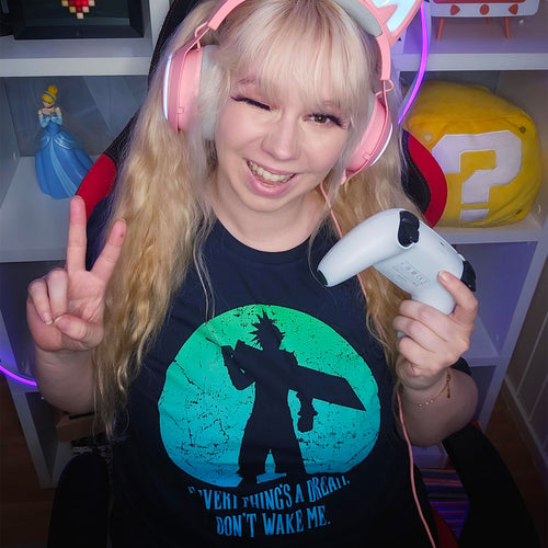 Produktbild Cloud Strife T-shirt för Final Fantasy-fans blå