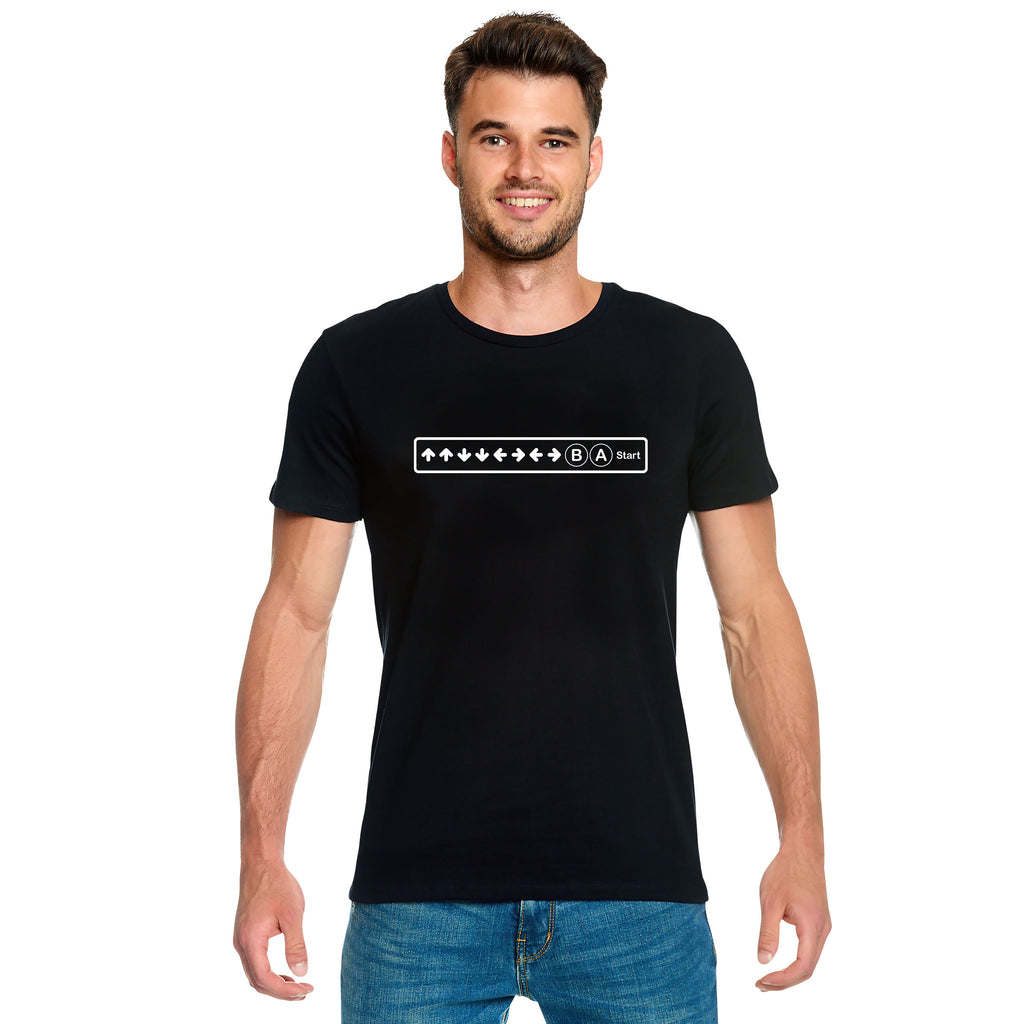Produktbild Konami Code T-shirt för gamingfans svart