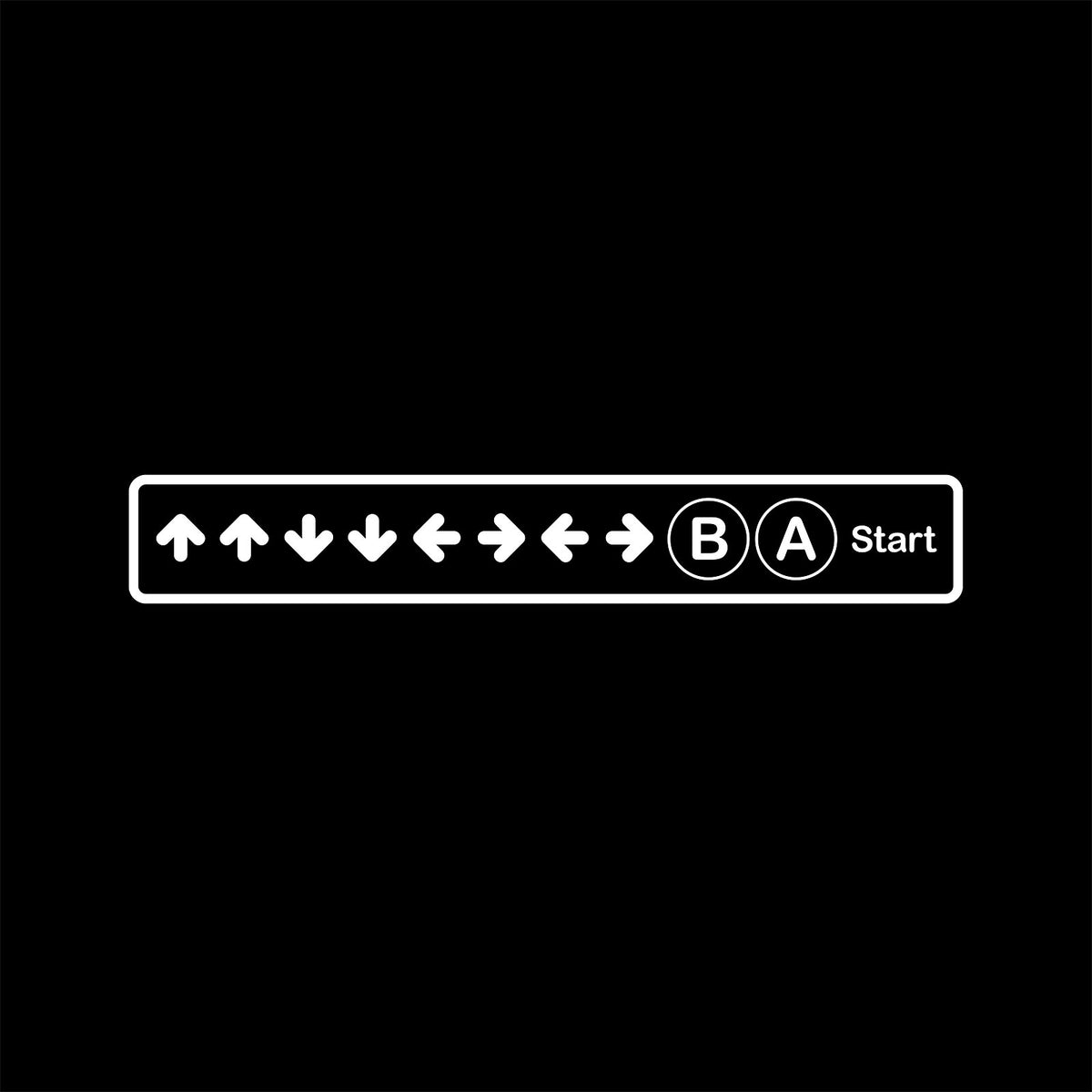 Produktbild Konami Code T-shirt för gamingfans svart