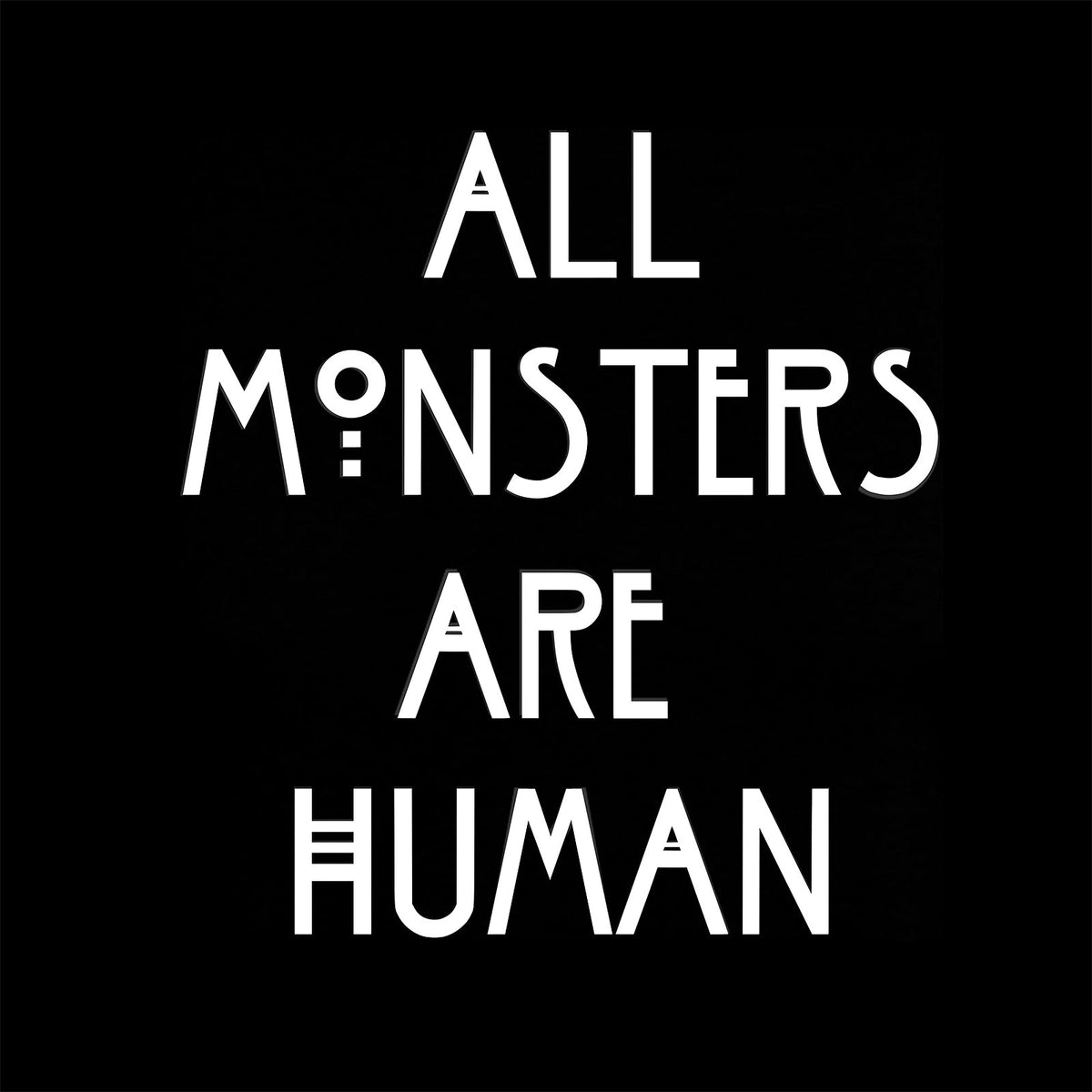 Produktbild Human Monsters T-shirt för American Horror Story-fans svart