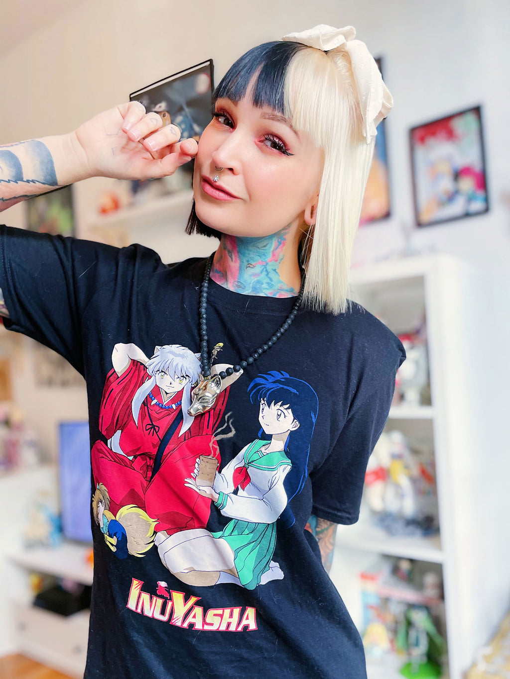 Produktbild Inu Yasha - Inu Yasha, Kagome & Shippo T-shirt svart