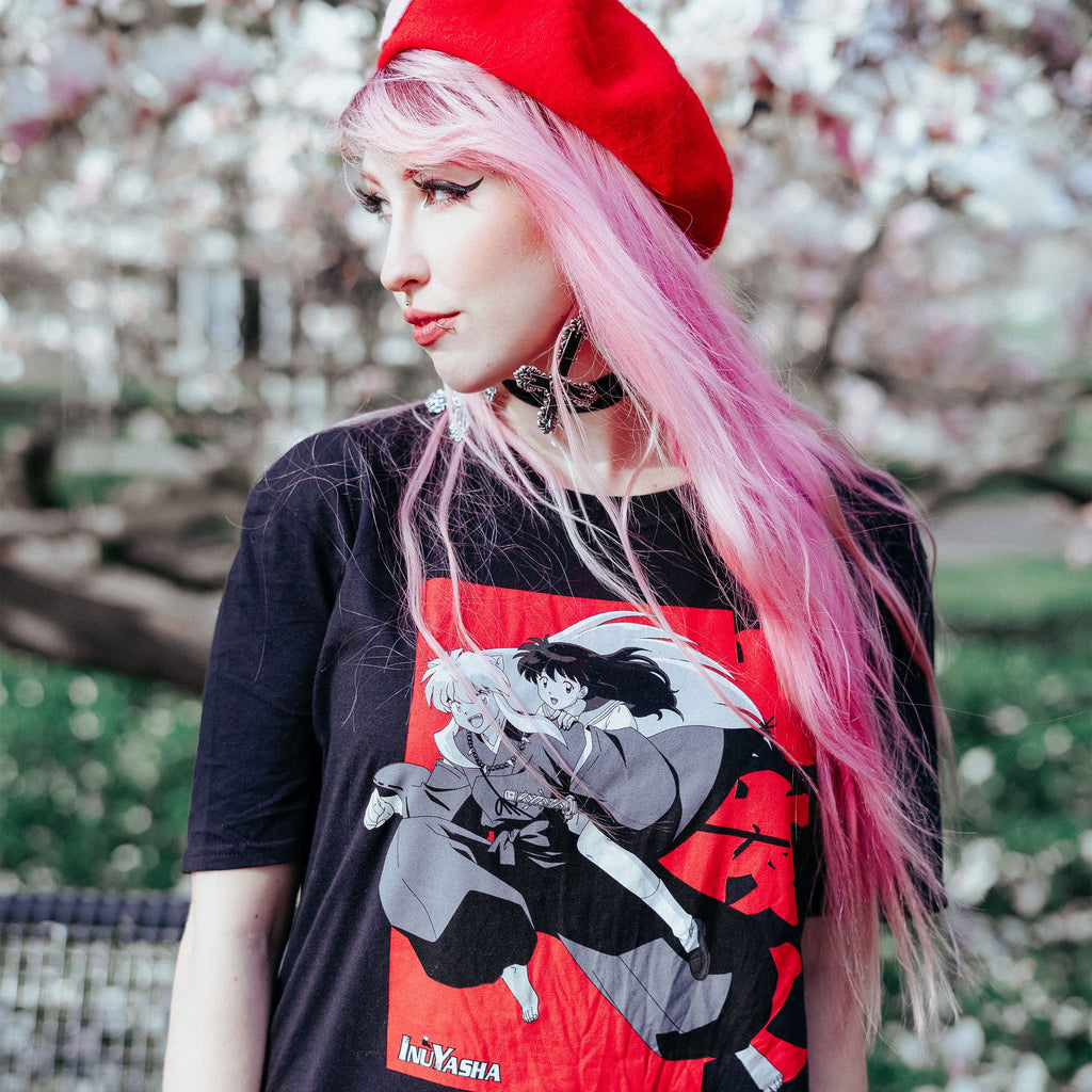 Produktbild Inu Yasha - Inu Yasha & Kagome T-shirt svart