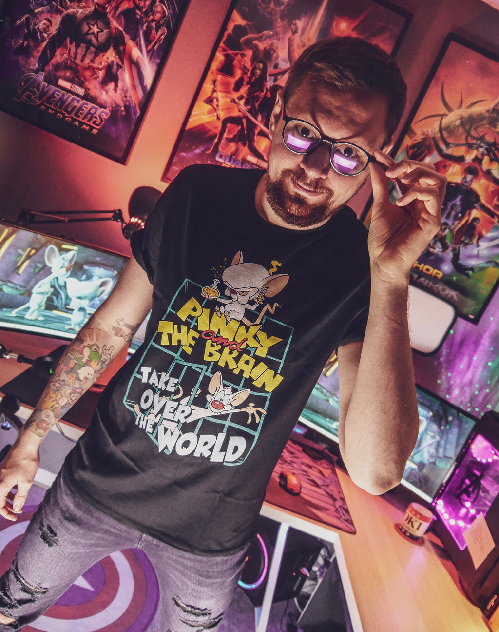 Produktbild Pinky och Hjärnan - Take Over The World T-Shirt