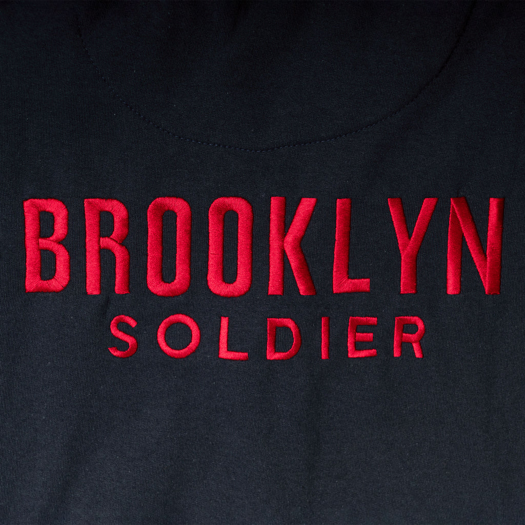 Produktbild Captain America - Brooklyn Soldier blå huvtröja