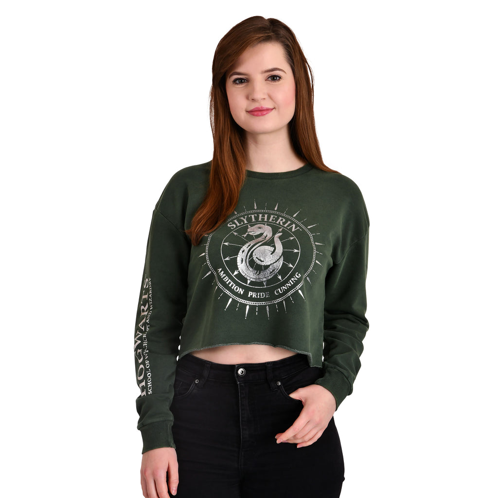 Produktbild Harry Potter - Slytherin Crop Sweater Dam