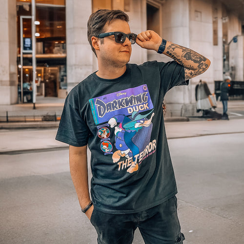 Produktbild Darkwing Duck - Comic Cover T-shirt svart