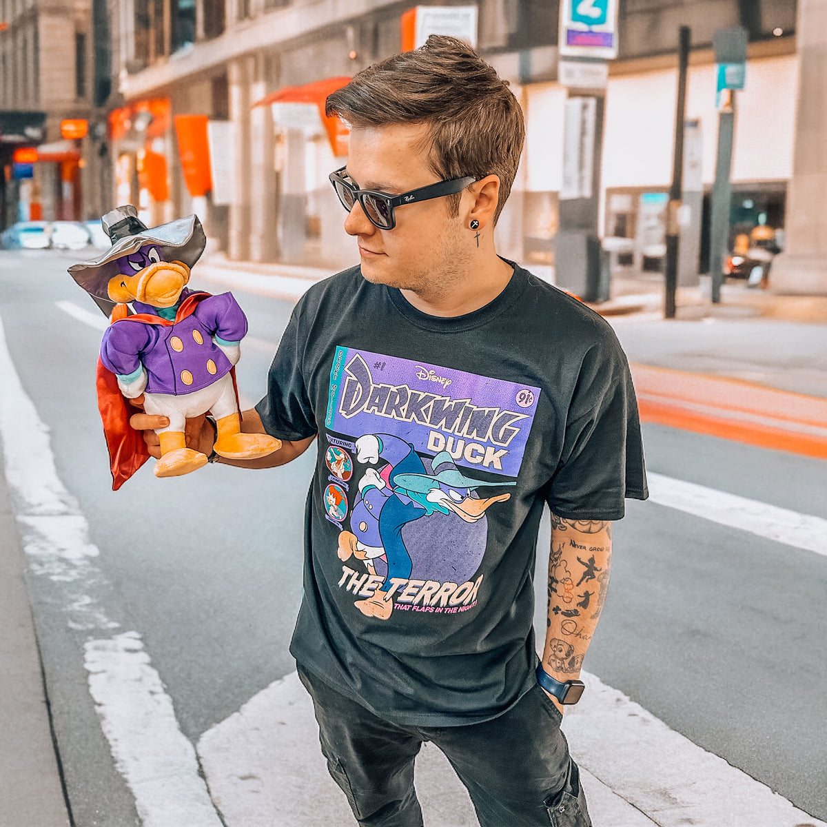 Product image Darkwing Duck - Comic Cover T-Shirt black