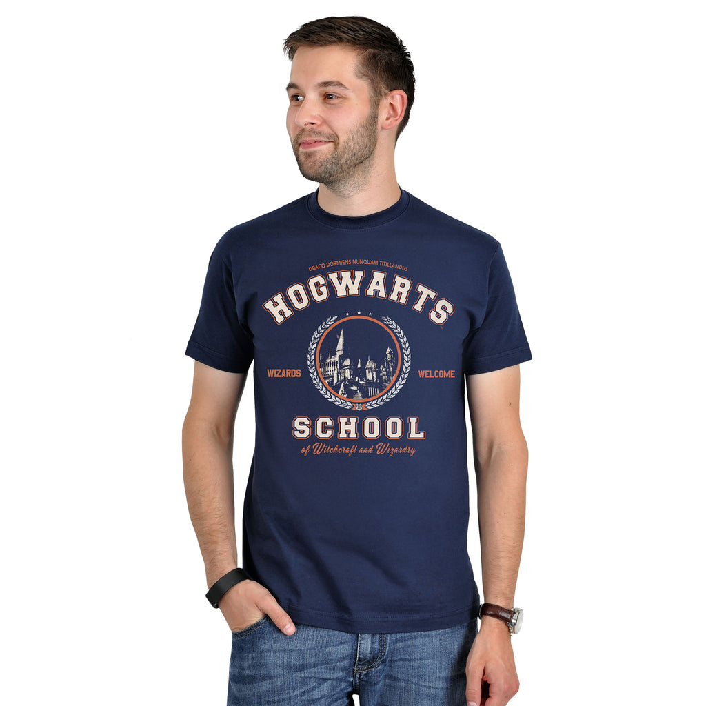 Produktbild Harry Potter - Hogwarts School T-shirt blå