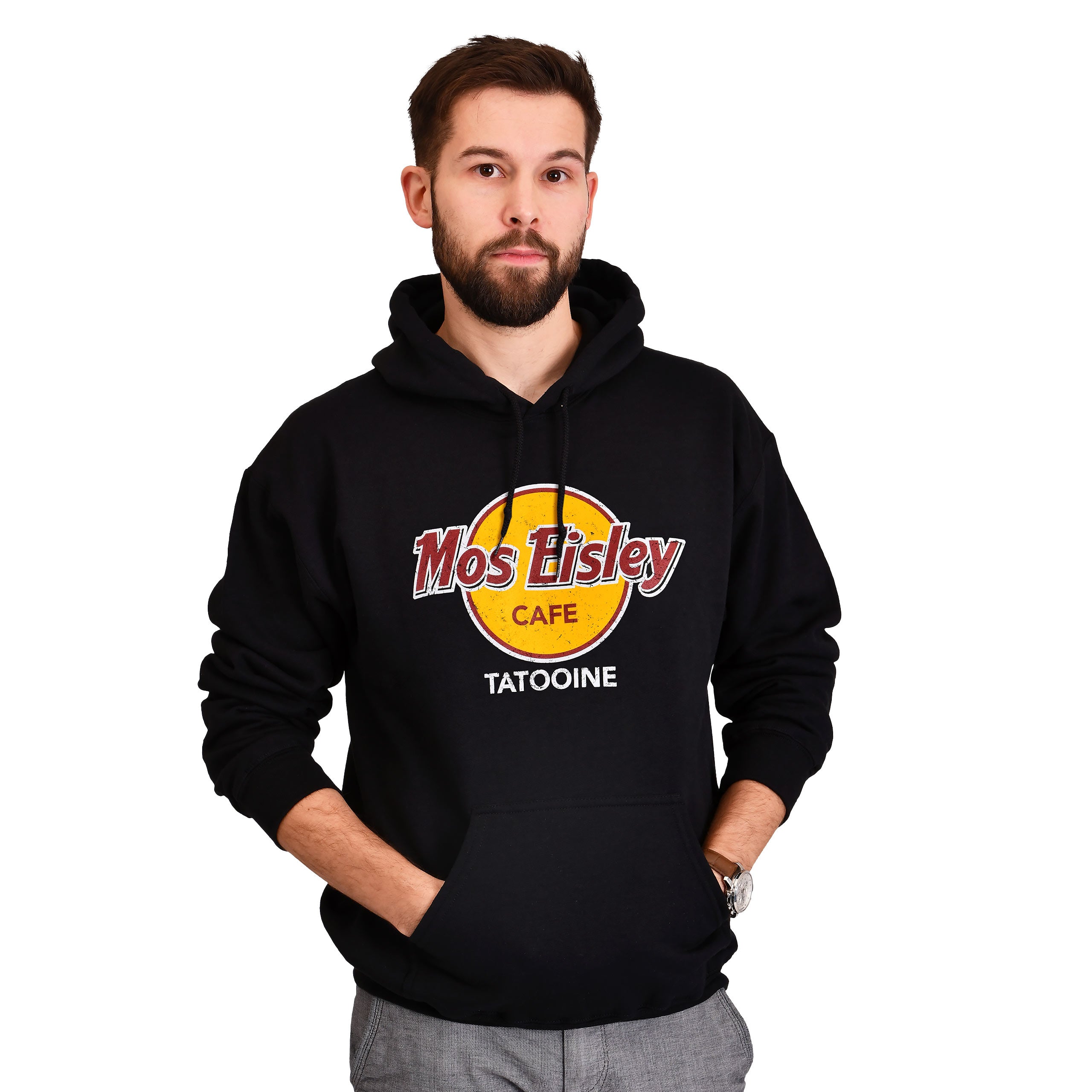 Produktbild Mos Eisley Cafe Hoodie för Star Wars-fans svart