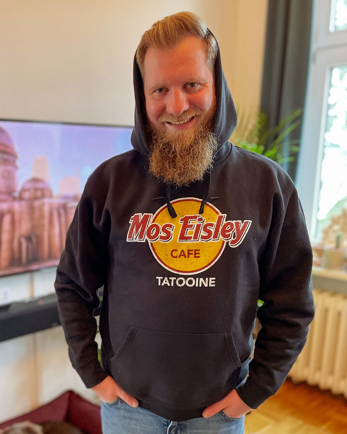 Produktbild Mos Eisley Cafe Hoodie för Star Wars-fans svart