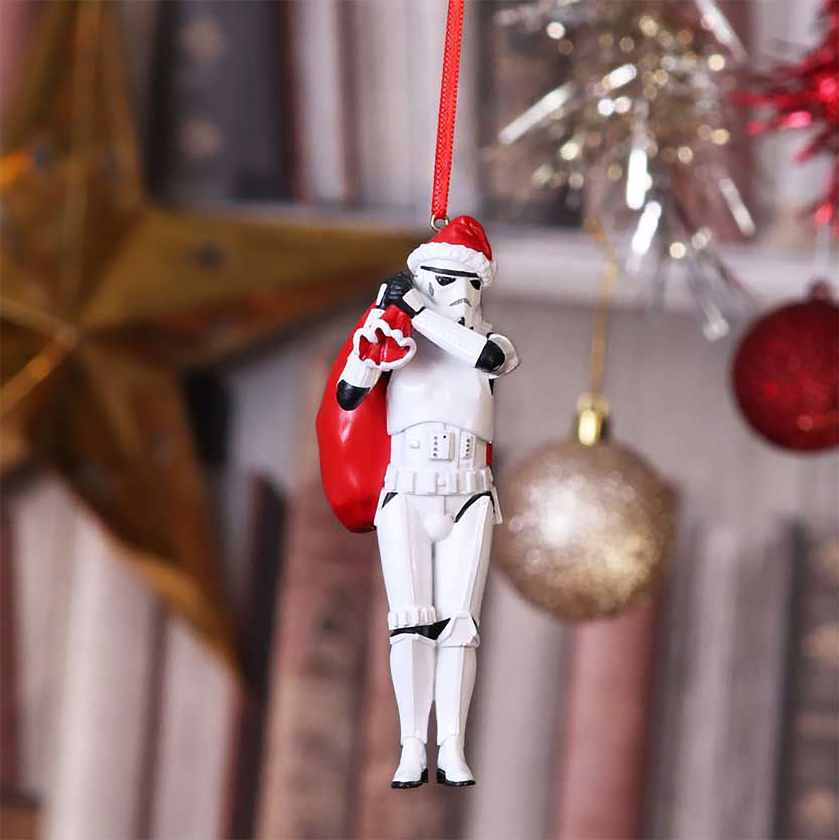 Produktbild Stormtrooper Santa med säck julgranshänge - Star Wars
