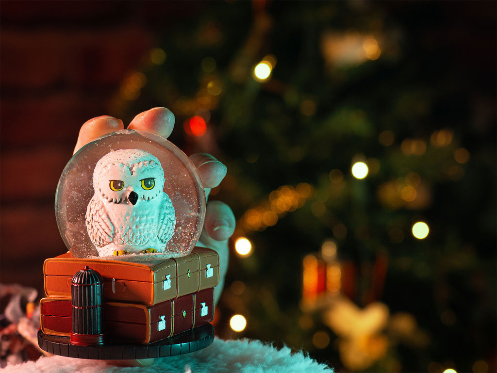 Produktbild Harry Potter - Hedwig snökula med glitter