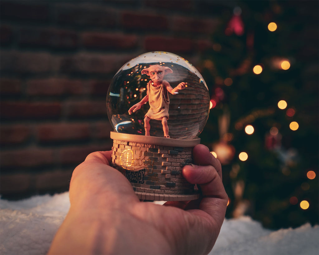 Produktbild Harry Potter - Dobby snöglob med glitter