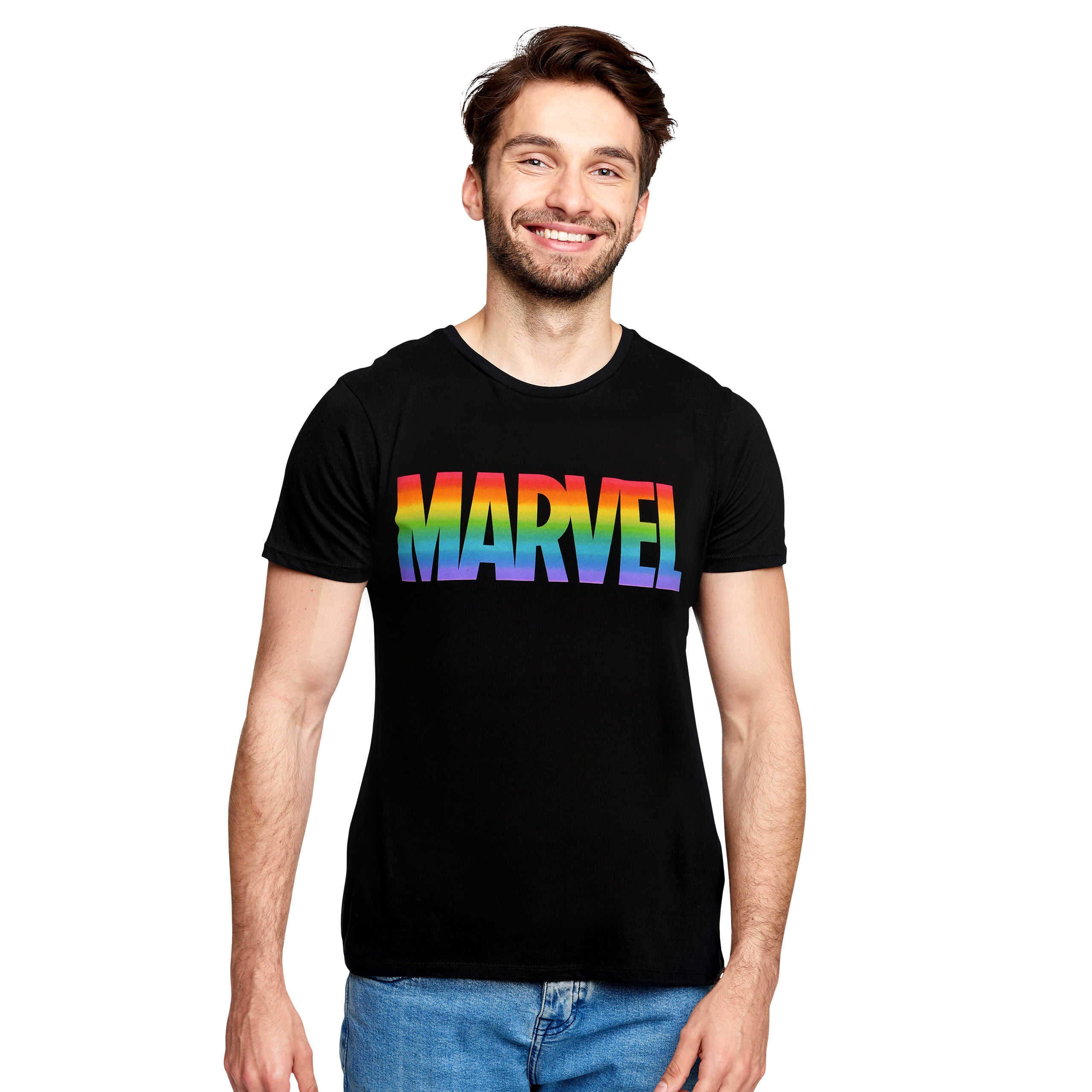Produktbild Marvel - Rainbow Pride Logo T-shirt svart