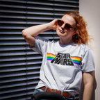 Produktbild Star Wars - Classic Rainbow Logo Pride T-shirt grå