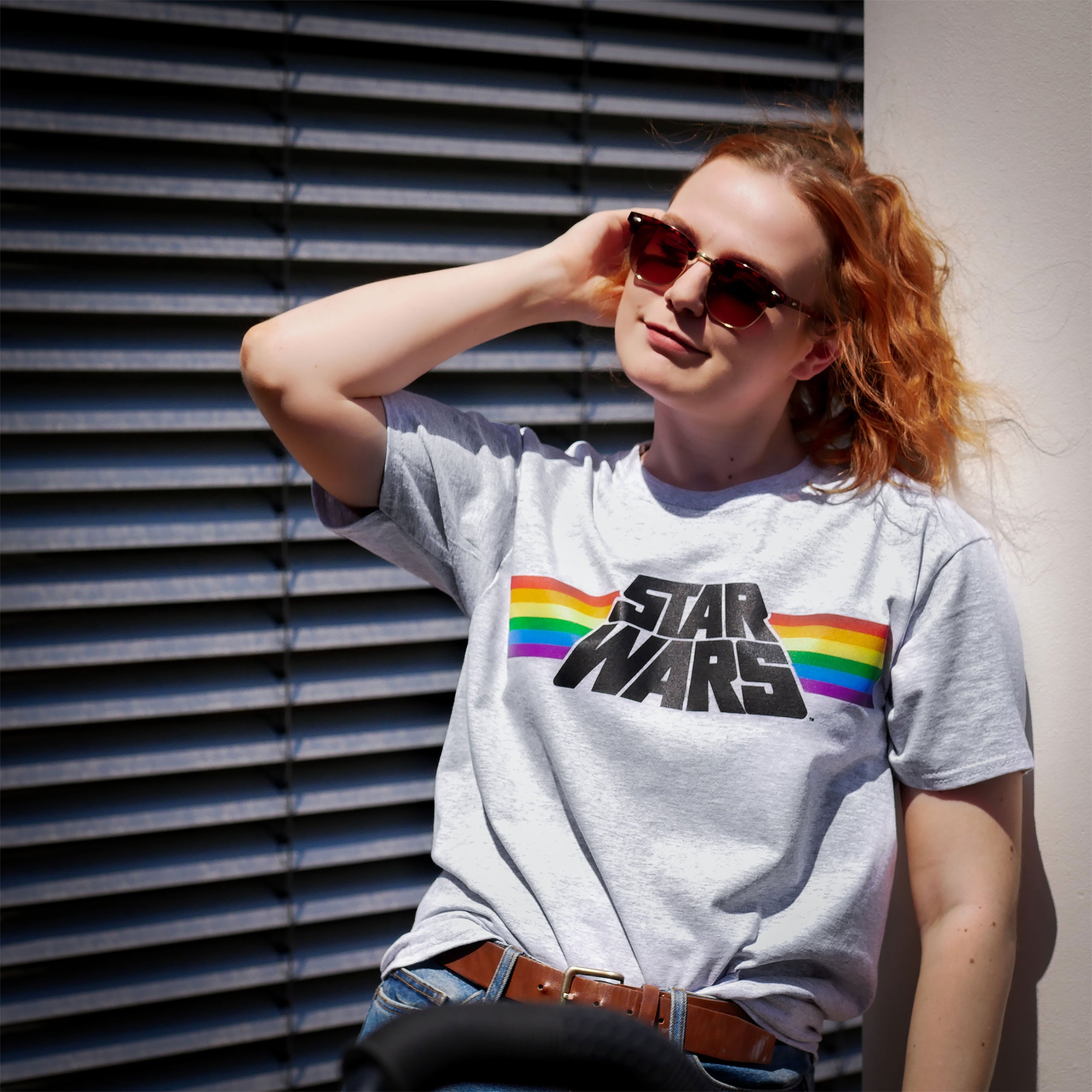 Produktbild Star Wars - Classic Rainbow Logo Pride T-shirt grå