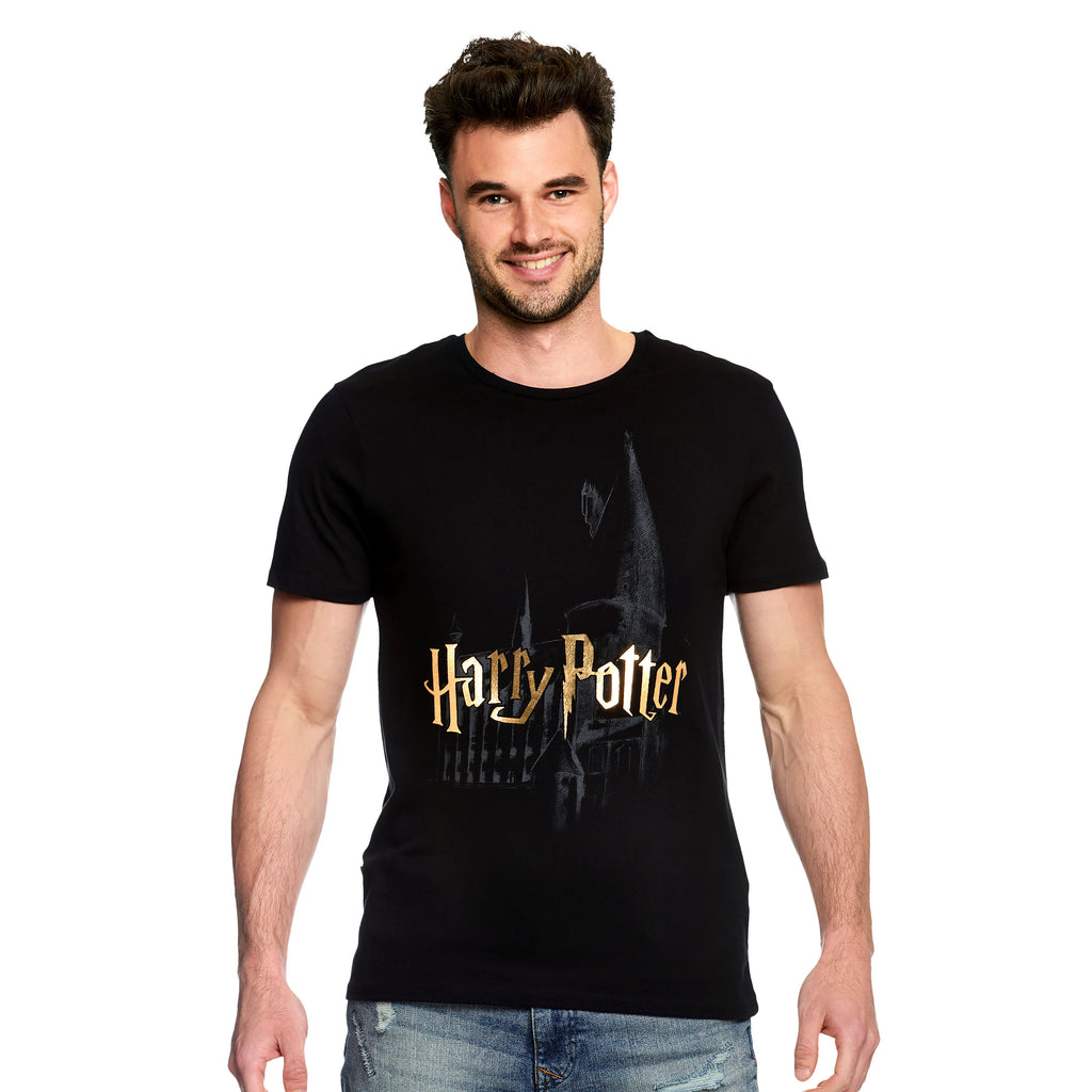 Produktbild Harry Potter - Hogwarts slott T-shirt svart
