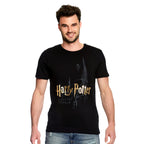 Produktbild Harry Potter - Hogwarts slott T-shirt svart